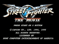 une photo d'Ã©cran de Street Fighter - The Movie (Playstation) sur Sony Playstation